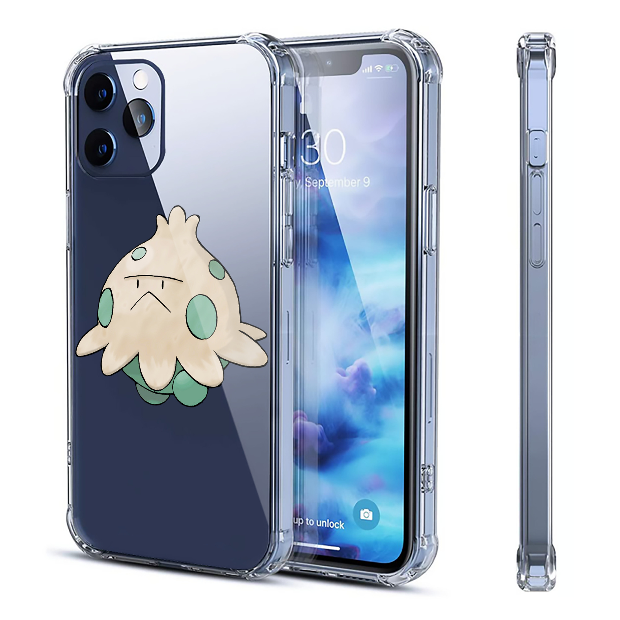 （画像用） ポケットモンスター Pokémon 【iPhone 12シリーズ対応】透明スマホケース（クリアソフトケース）
